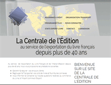 Tablet Screenshot of centrale-edition.fr